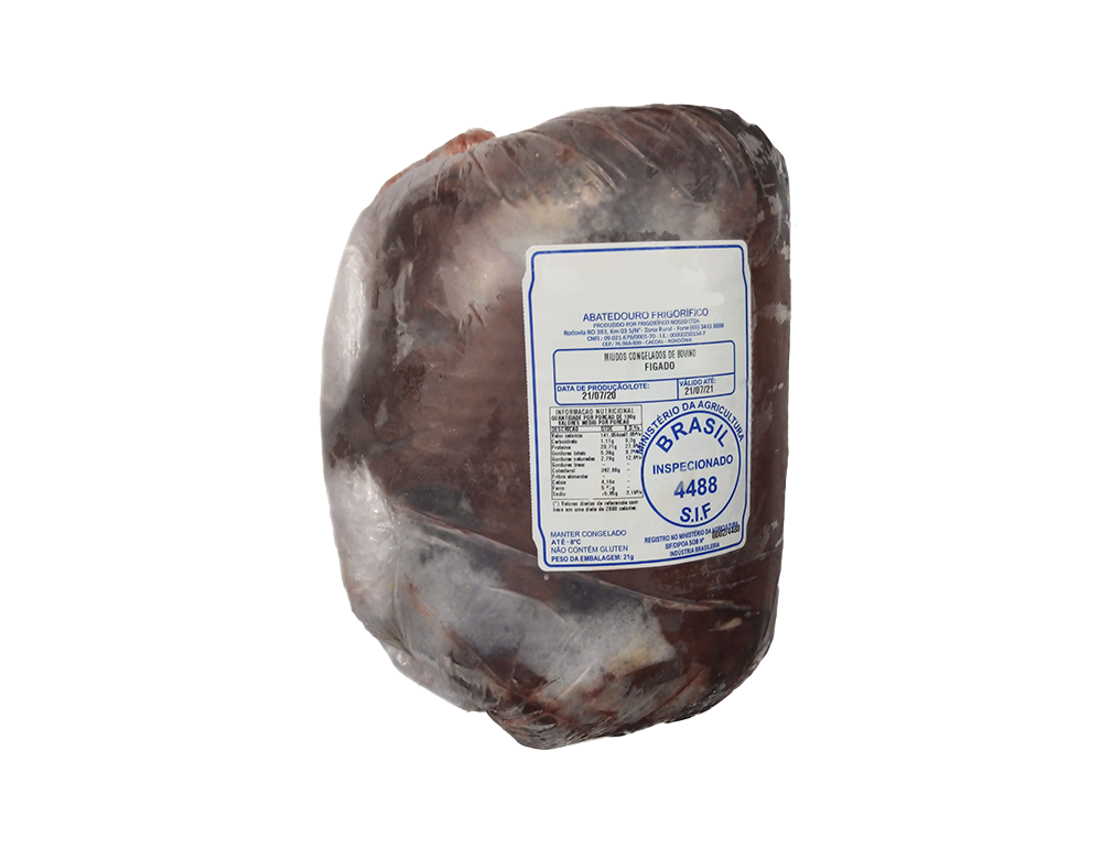 FÍGADO BOVINO CONGELADO PLENA 6 KG (CX 28 KG)
